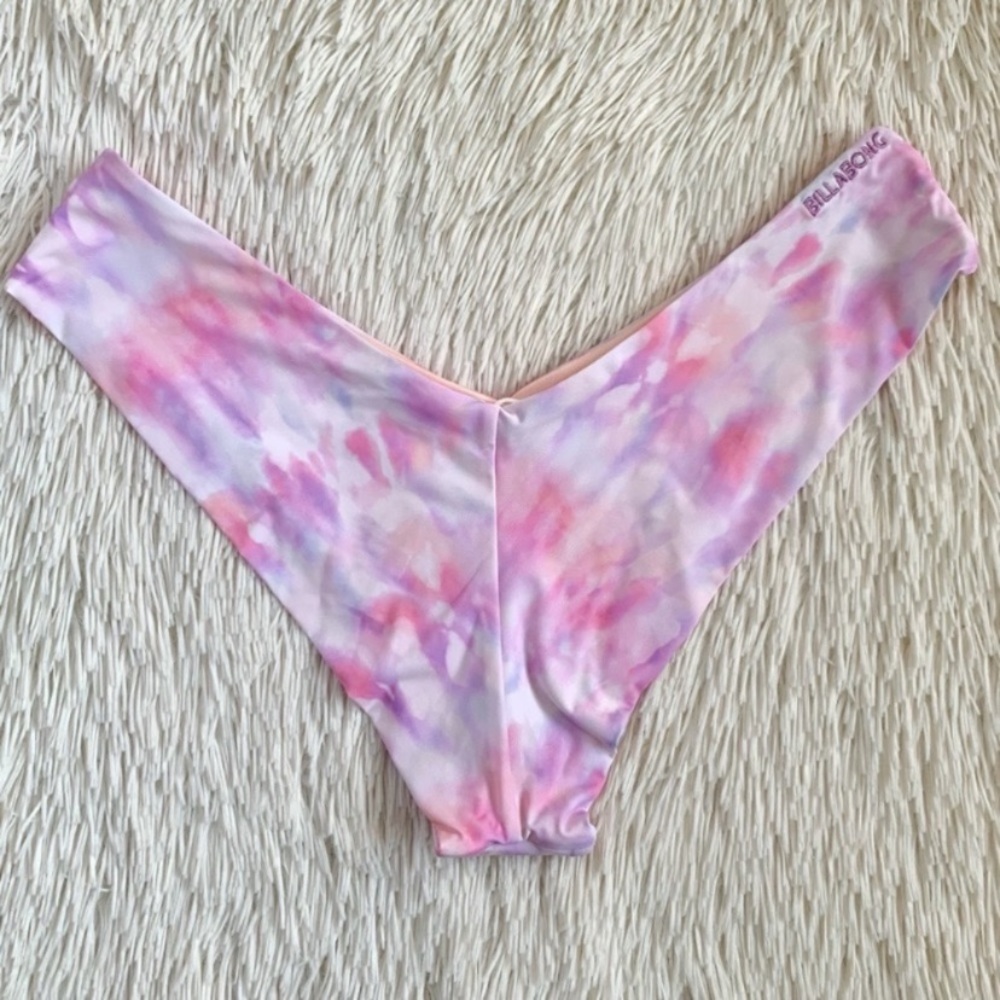 Billabong Keep It Mellow Pink/Purple Cheeky Tie Dye Fiji Bikini Set•NWT - Picture 8 of 13